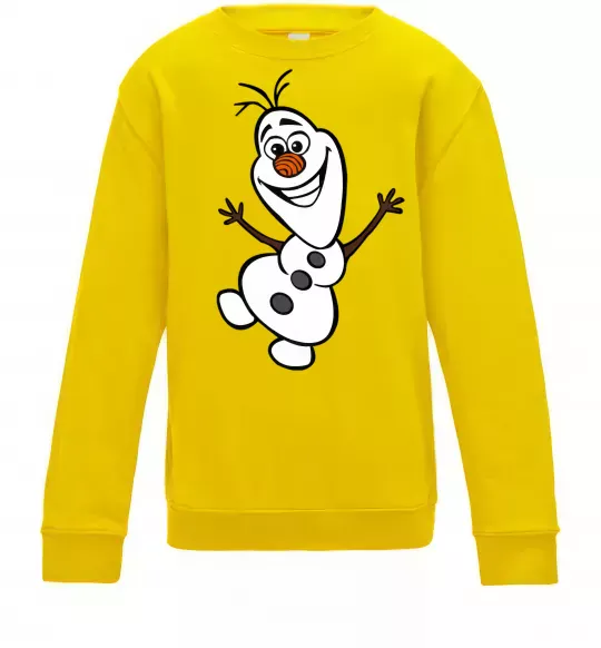 Дитячий світшот Олаф Сонячно жовтий фото