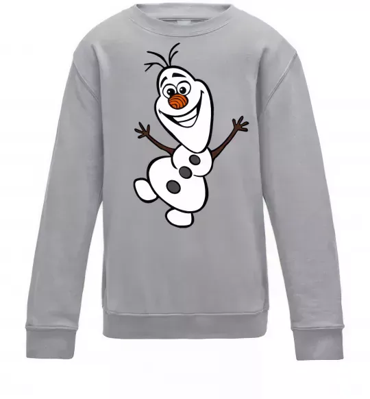 Дитячий світшот Олаф Сірий меланж фото