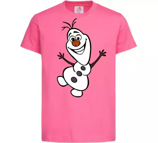Дитяча футболка Олаф Яскраво-рожевий фото