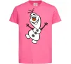 Дитяча футболка Олаф Яскраво-рожевий фото