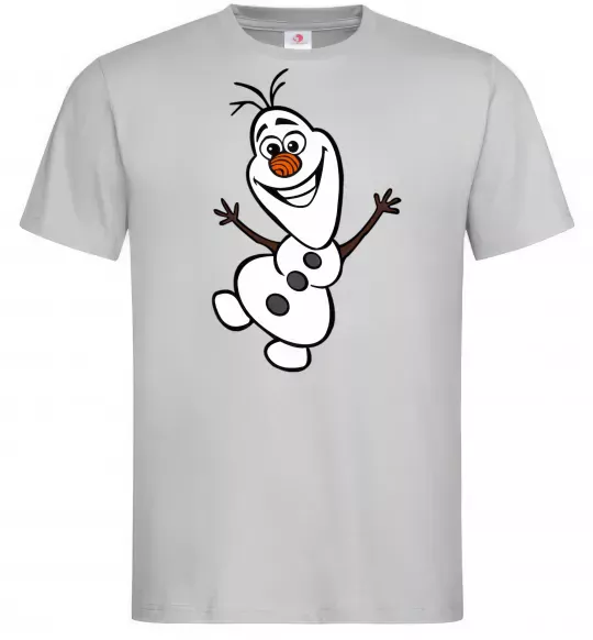 Мужская футболка Олаф Серый фото