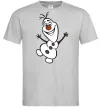 Мужская футболка Олаф Серый фото
