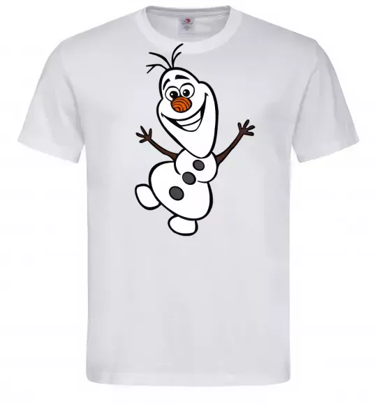 Мужская футболка Олаф Белый фото
