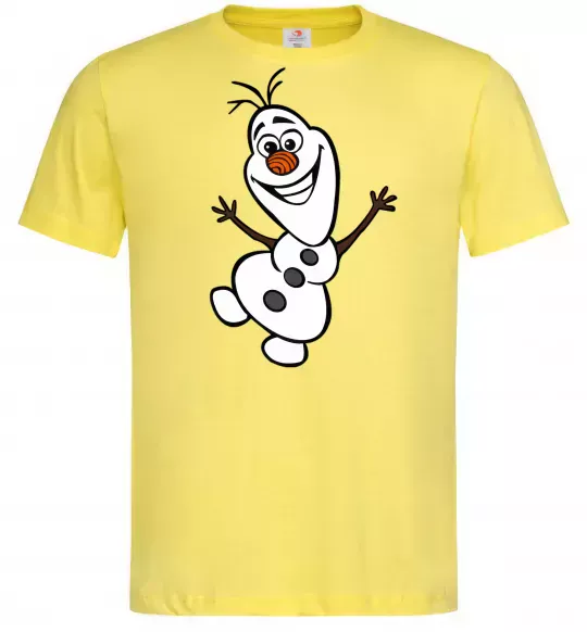 Мужская футболка Олаф Лимонный фото
