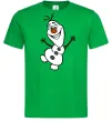 Мужская футболка Олаф Зеленый фото