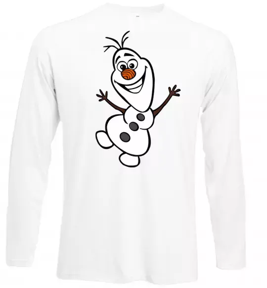Лонгслив Олаф Белый фото