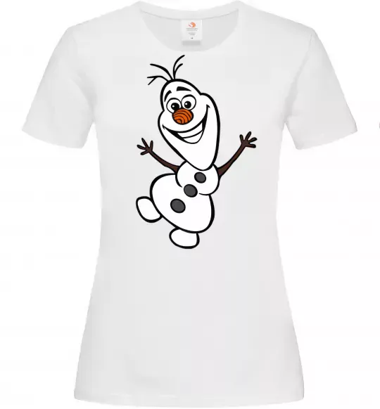 Жіноча футболка Олаф Білий фото