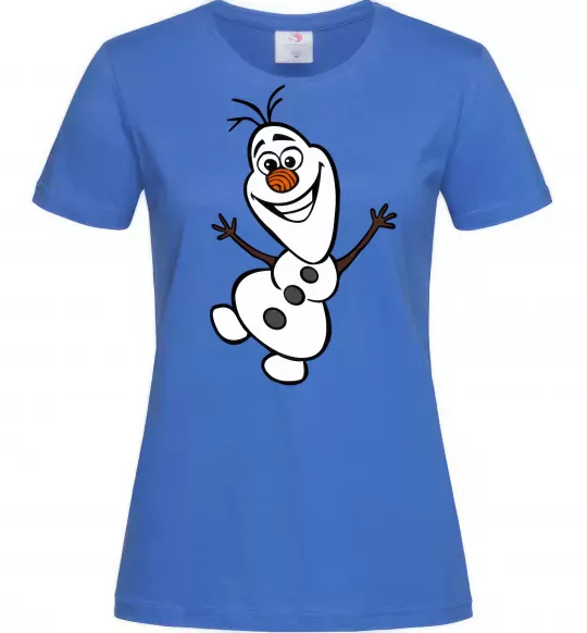 Жіноча футболка Олаф Яскраво-синій фото