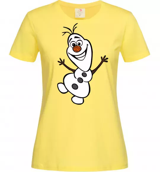 Жіноча футболка Олаф Лимонний фото