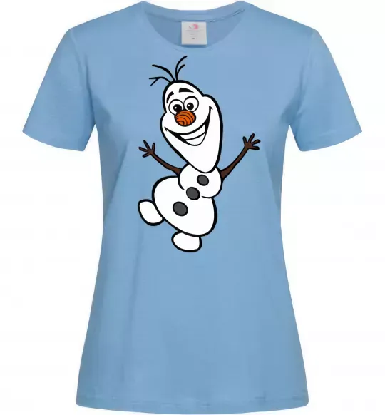 Жіноча футболка Олаф Блакитний фото