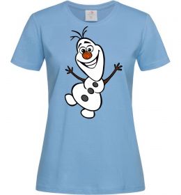 Женская футболка Олаф