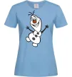Жіноча футболка Олаф Блакитний фото