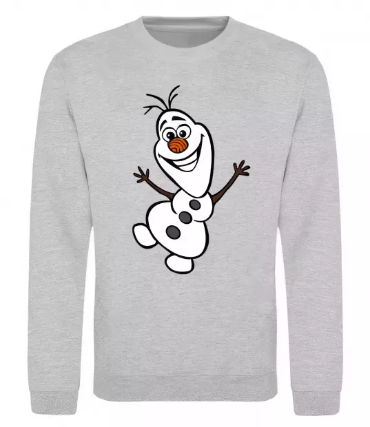 Свитшот Олаф Серый меланж фото