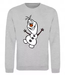 Свитшот Олаф Серый меланж фото
