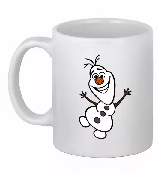 Чашка керамічна Олаф Білий фото