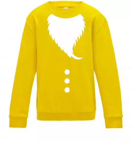 Детский Свитшот Santa beard Солнечно желтый фото