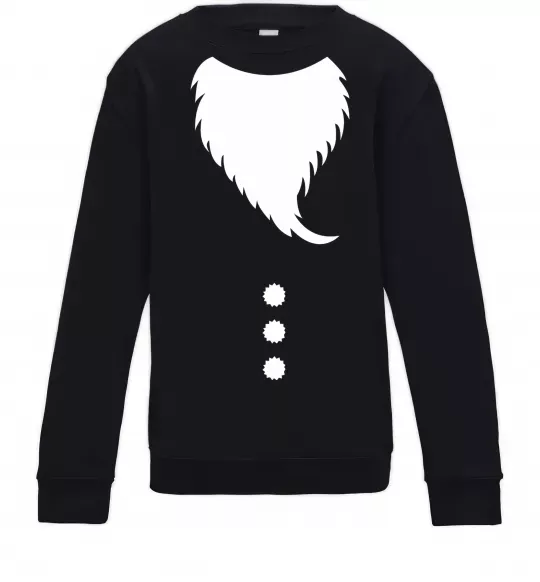 Детский Свитшот Santa beard Черный фото