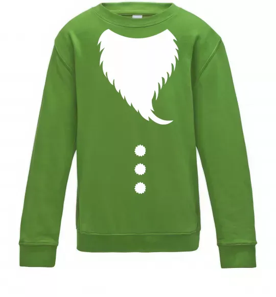 Детский Свитшот Santa beard Лаймовый фото