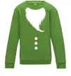 Детский Свитшот Santa beard Лаймовый Детский Свитшот Santa beard Лаймовый фото