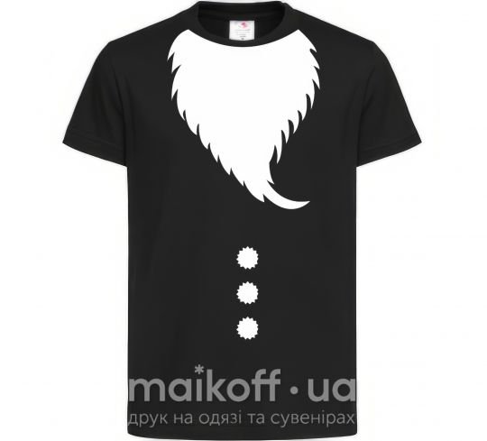 Детская футболка Santa beard Черный фото