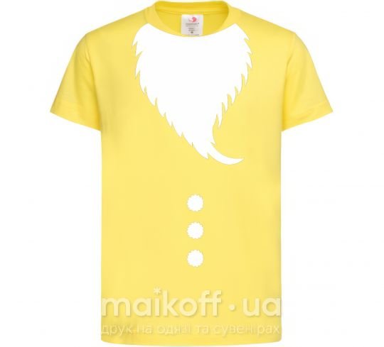 Дитяча футболка Santa beard Лимонний фото