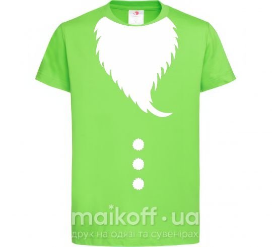 Детская футболка Santa beard Лаймовый фото