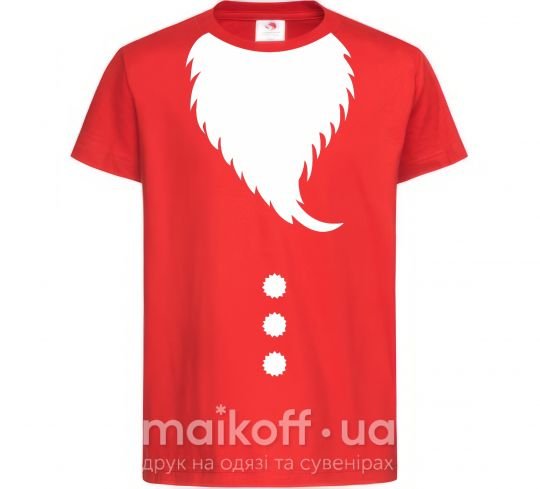 Детская футболка Santa beard Красный фото