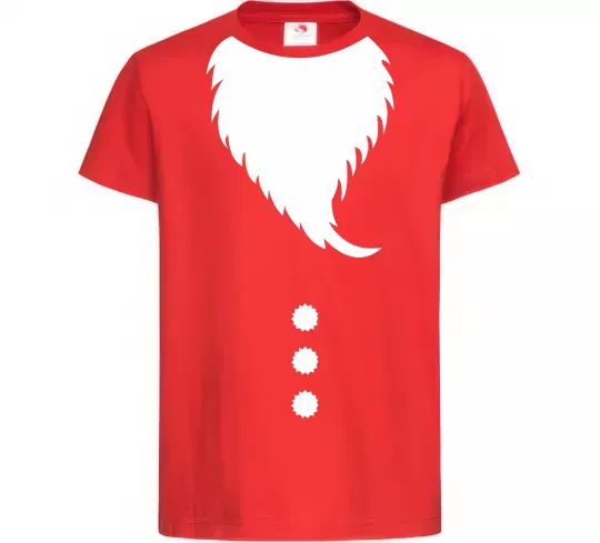 Дитяча футболка Santa beard Червоний фото
