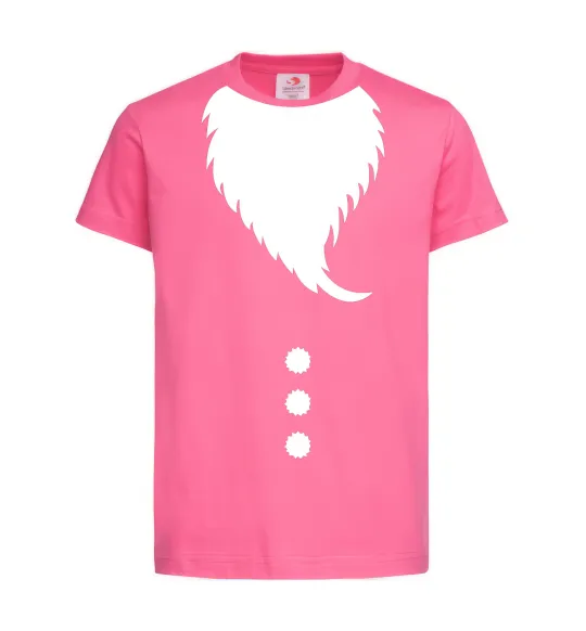 Дитяча футболка Santa beard Яскраво-рожевий фото