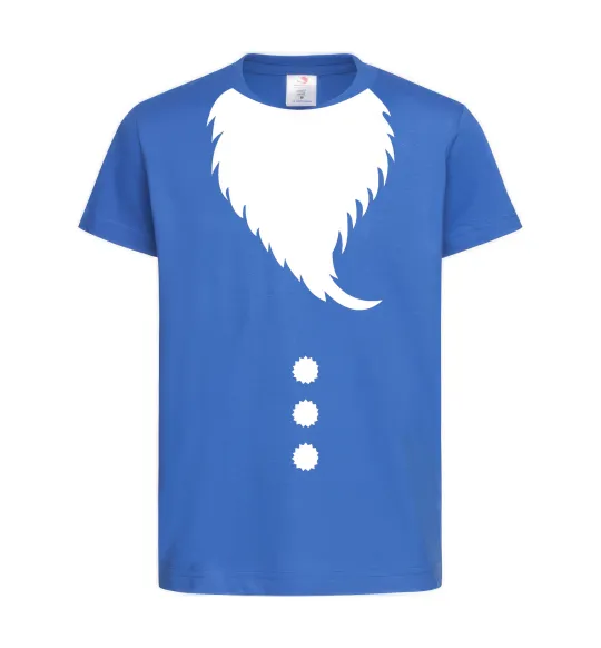 Дитяча футболка Santa beard Яскраво-синій фото