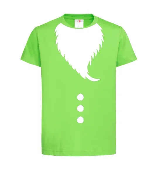 Дитяча футболка Santa beard Лаймовий фото