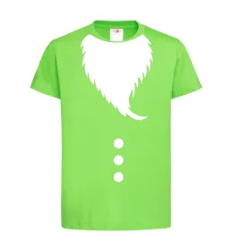 Дитяча футболка Santa beard Лаймовий фото