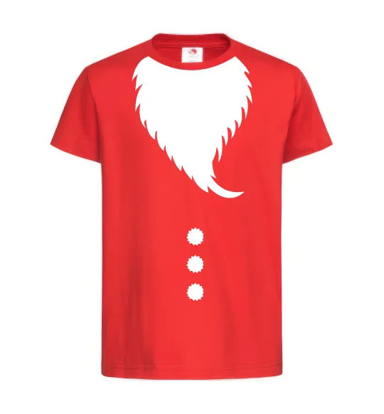 Дитяча футболка Santa beard Червоний фото