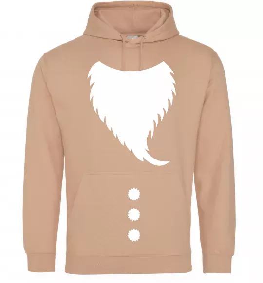 Жіноча толстовка (худі) Santa beard Пісочний фото