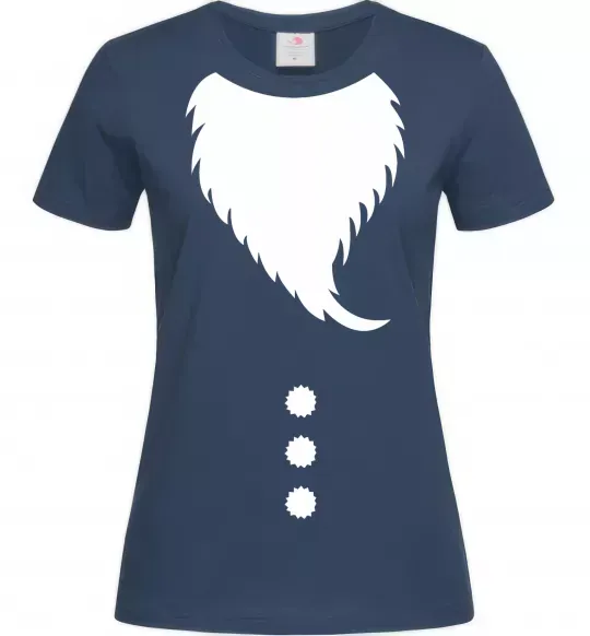 Женская футболка Santa beard Темно-синий фото