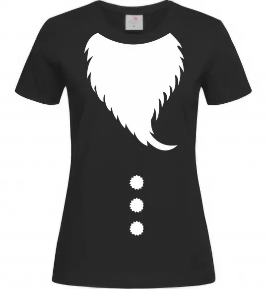 Женская футболка Santa beard Черный фото
