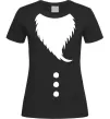 Женская футболка Santa beard Черный фото