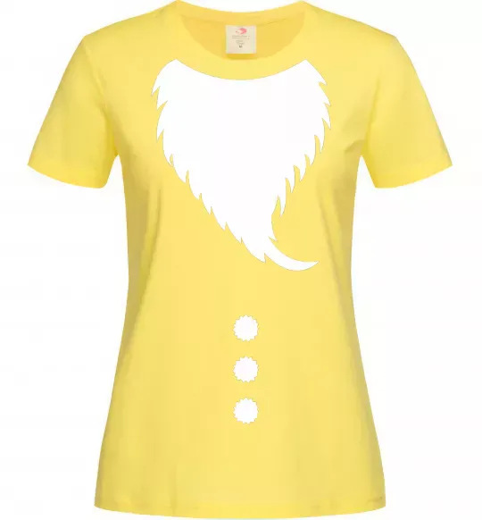 Женская футболка Santa beard Лимонный фото