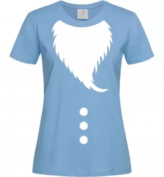 Женская футболка Santa beard Голубой фото