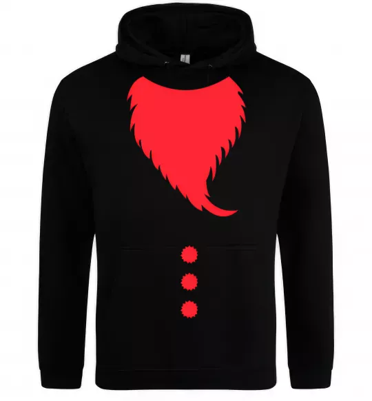 Чоловіча толстовка (худі) Santa beard Чорний фото