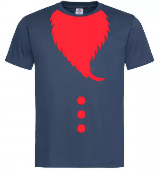 Мужская футболка Santa beard Темно-синий фото