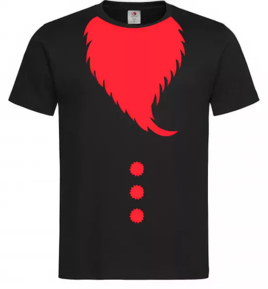 Мужская футболка Santa beard Черный фото