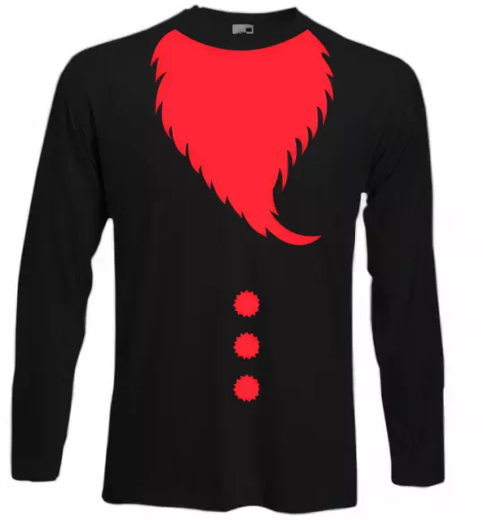 Лонгслив Santa beard Черный фото