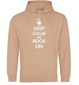 Чоловіча толстовка (худі) Keep calm and rock on