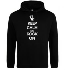 Женская толстовка (худи) Keep calm and rock on
