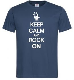 Чоловіча футболка Keep calm and rock on Чоловіча футболка Keep calm and rock on