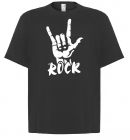 Футболка Оверсайз PEACE LOVE ROCK Белый фото