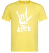 Чоловіча футболка ROCK знак Лимонний фото