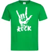 Чоловіча футболка ROCK знак Зелений фото