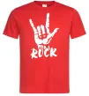 Чоловіча футболка ROCK знак Червоний фото